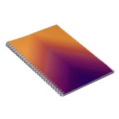 Peacock Ombre Orange Notizblock (Rechte Seite)