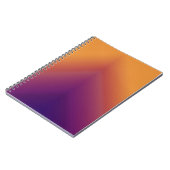 Peacock Ombre Orange Notizblock (Linke Seite)