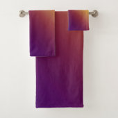 Peacock Ombre Yellow Badhandtuch Set (Insitu)