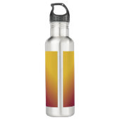 Peacock Ombre Yellow Edelstahlflasche (Rückseite)