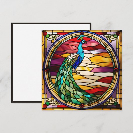 Peacock on Pink (Vorne/Hinten)