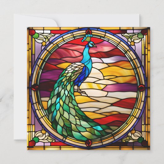 Peacock on Pink (Vorderseite)