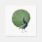 Peacock Open Fan Serviette (Vorderseite)