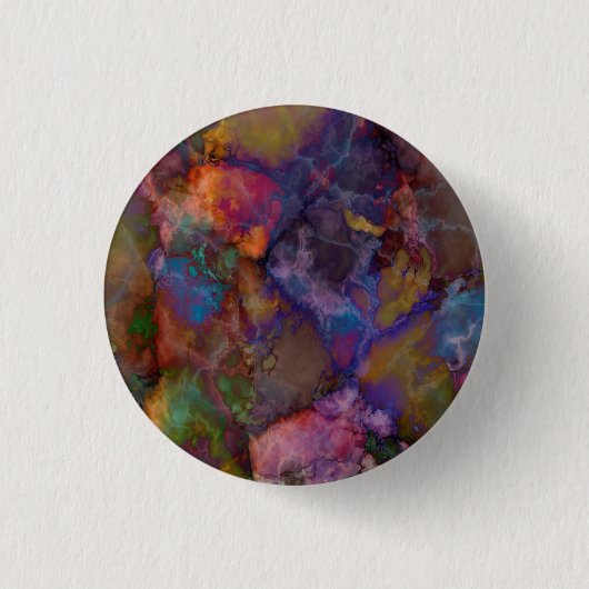 Peacock Ore Chalcopyrite Marble Button (Vorderseite)