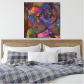 Peacock Ore Chalcopyrite Marble Leinwanddruck (Insitu (Schlafzimmer))