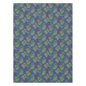 Peacock Paisley Pattern Blue Tischdecke (Vorderseite)
