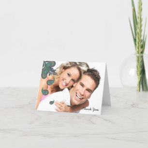 Peacock Paisley Wedding Vielen Dank, dass Sie sich Dankeskarte