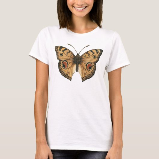 Peacock Pansy Butterfly T - Shirt (Vorderseite)