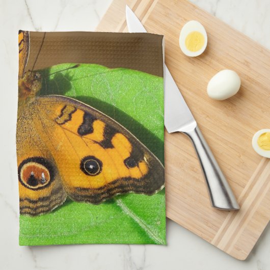 Peacock Pansy Geschirrtuch (Viertel Falte)