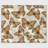 Peacock pansy-schmetterling-Muster Geschenkpapier (Flach)