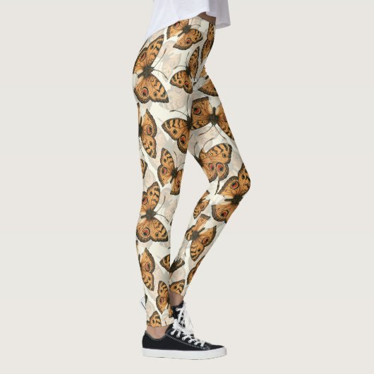 Peacock pansy-schmetterling-Muster Leggings (Rechts)