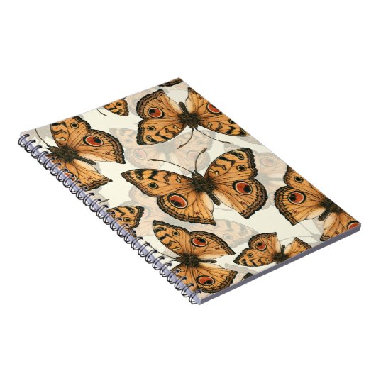 Peacock pansy-schmetterling-Muster Notizblock (Rechte Seite)