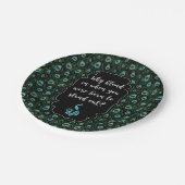 Peacock Pappteller (Schrägansicht)