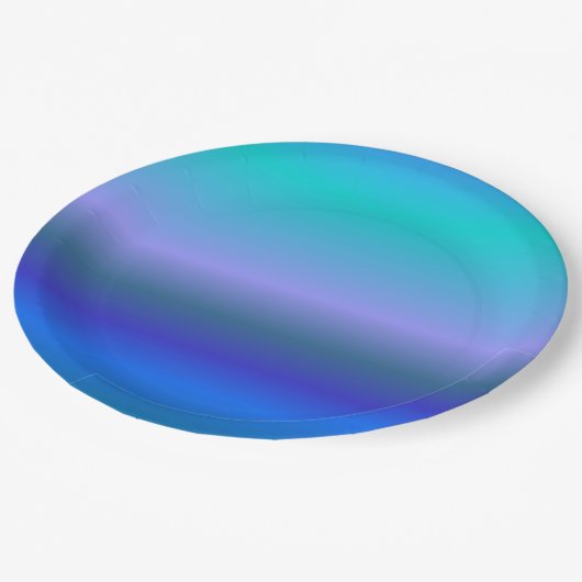 Peacock Pappteller (Schrägansicht)