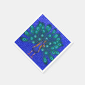Peacock Party Napkins Serviette (Ecke)