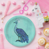Peacock-Party Pappteller (Party)