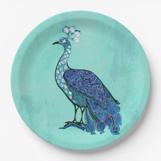 Peacock-Party Pappteller