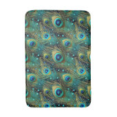 Peacock Passion Throw Kissen Badematte (Vorderseite Vertikal)