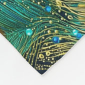 Peacock Passion Throw Kissen Fleecedecke (Ecke)