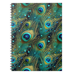 Peacock Passion Throw Kissen Notizblock