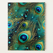 Peacock Passion Throw Kissen Planer (Rückseite)