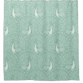 peacock pattern duschvorhang (Vorderseite)