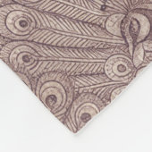 peacock pattern fleecedecke (Ecke)