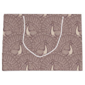 peacock pattern große geschenktüte (Vorderseite)