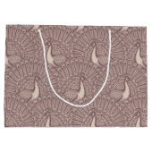 peacock pattern große geschenktüte (Rückseite)