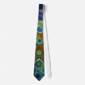Peacock Pattern-Krawatte Krawatte (Vorderseite)