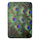 Peacock Peacocks Feathers bathmat Badematte (Vorderseite Vertikal)