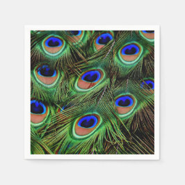 Peacock Peacocks Glamour Themed Party Serviette