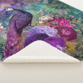 Peacock Peacocks Large Sherpa Blankon Sherpadecke (3/4)