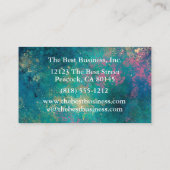 Peacock Peacocks Regal Beautiful Business Cards Visitenkarte (Rückseite)