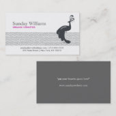 PEACOCK & PEBBLES-Visitenkarte Visitenkarte (Vorne/Hinten)