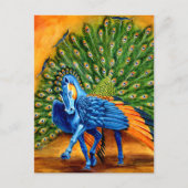 Peacock Pegasus Postkarte (Vorderseite)