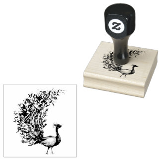 Peacock Perfect Gummistempel