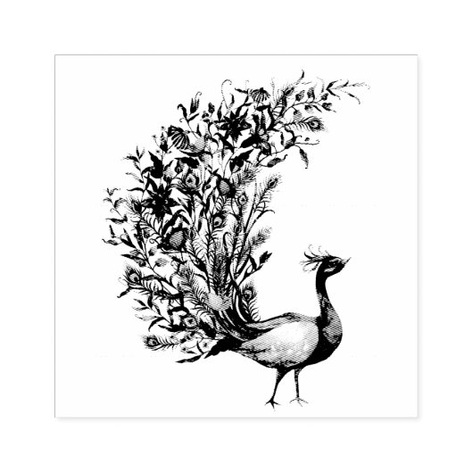 Peacock Perfect Gummistempel (Prägung)