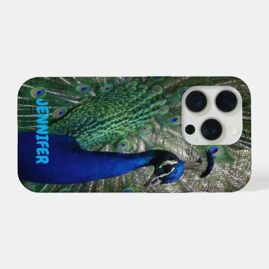 Peacock Personalized iPhone Cell Phone Cover iPhone Hülle (Rückseite (Horizontal))