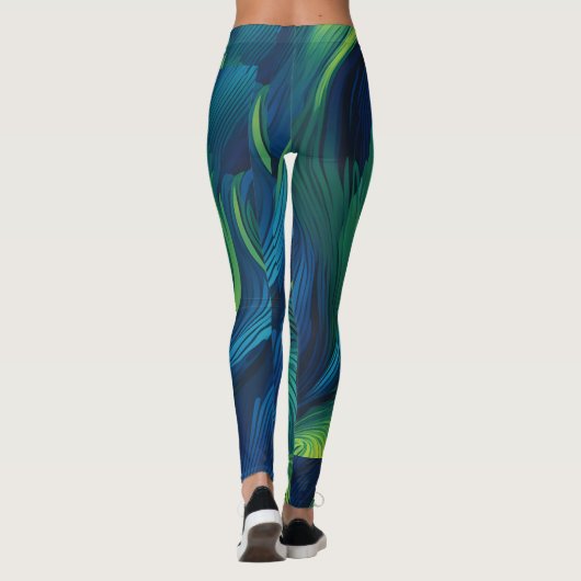 Peacock Petals Leggings (Rückseite)