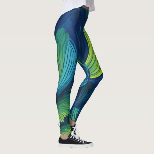 Peacock Petals Leggings (Rechts)