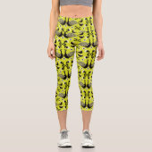 Peacock Pfau Bird Folk Leggings (Vorderseite)