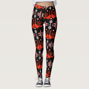 Peacock Pfau Bird Folk Leggings