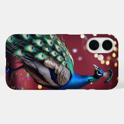 Peacock phone case (Rückseite (Horizontal))