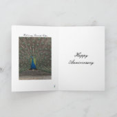 PEACOCK PHOTO ANNIVERSARY GREETING CARD KARTE (Innenseite)