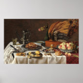 Peacock Pie - Pieter Claesz Kunstgewerbe Poster (Vorne)