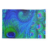 Peacock Pillow Hüllen Pair Kissenbezug (Rückseite-Links)