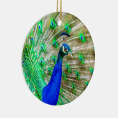 Peacock Plumage Keramik Ornament (Rechts)