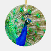 Peacock Plumage Keramik Ornament (Vorne)