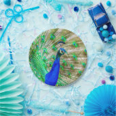 Peacock Plumage Pappteller (Party)
